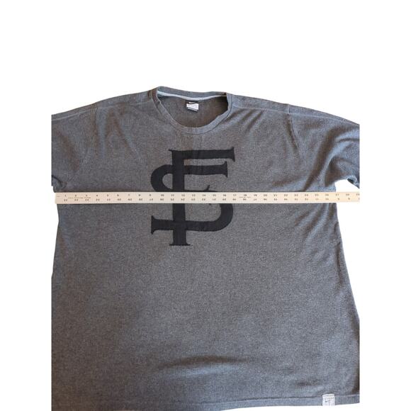 NIKE FLORIDA STATE Long Sleeve Shirt Thermal Gray Mens XXL Seminoles FSU - Picture 3 of 9